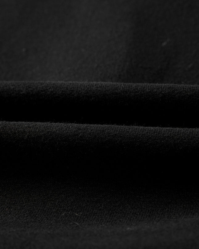 Black Zip Up Stand Collar Ribbed Thumbhole Sleeve Sweatshirt