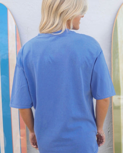 Sky Blue Rodeo Letter Graphic Tee