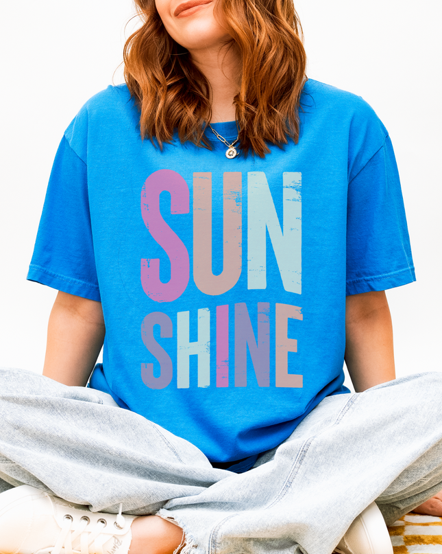 Oversized Sunshine Graphic Tee – Bright Summer Beach Shirt