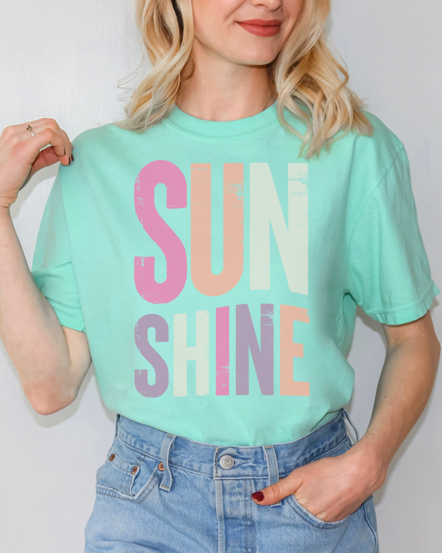 Oversized Sunshine Graphic Tee – Bright Summer Beach Shirt