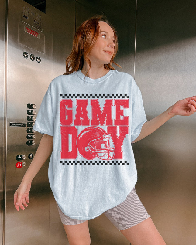 Game Day Graphic Tee – Retro Football Shirt for Women | Oversized Tailgate T-Shirt