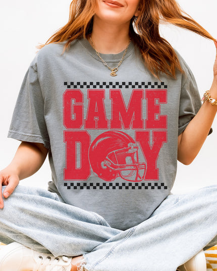 Game Day Graphic Tee – Retro Football Shirt for Women | Oversized Tailgate T-Shirt