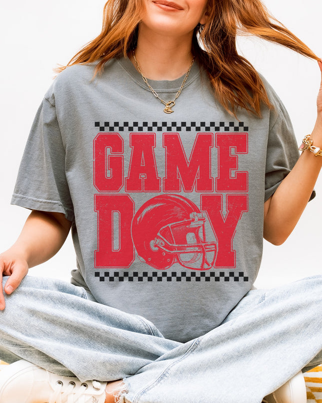Game Day Graphic Tee – Retro Football Shirt for Women | Oversized Tailgate T-Shirt