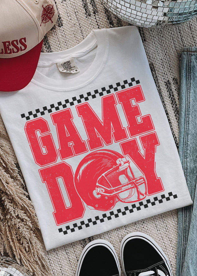 Game Day Graphic Tee – Retro Football Shirt for Women | Oversized Tailgate T-Shirt