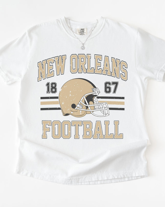 Vintage New Orleans Football T-Shirt, Sports Tee, Unisex Graphic Tee, Gift for Fans, Casual Wear, Game Day Shirt