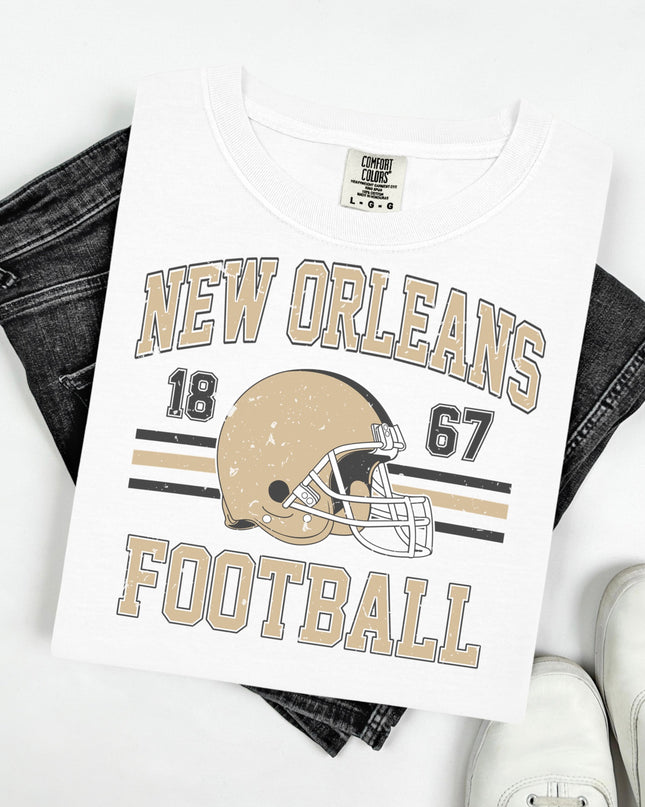 Vintage New Orleans Football T-Shirt, Sports Tee, Unisex Graphic Tee, Gift for Fans, Casual Wear, Game Day Shirt
