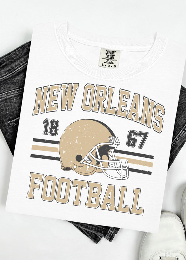 Vintage New Orleans Football T-Shirt, Sports Tee, Unisex Graphic Tee, Gift for Fans, Casual Wear, Game Day Shirt