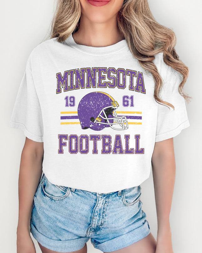Vintage Minnesota Football T-Shirt, Casual Sportswear, Unisex Tees, Game Day Outfit, Gift for Football Fans