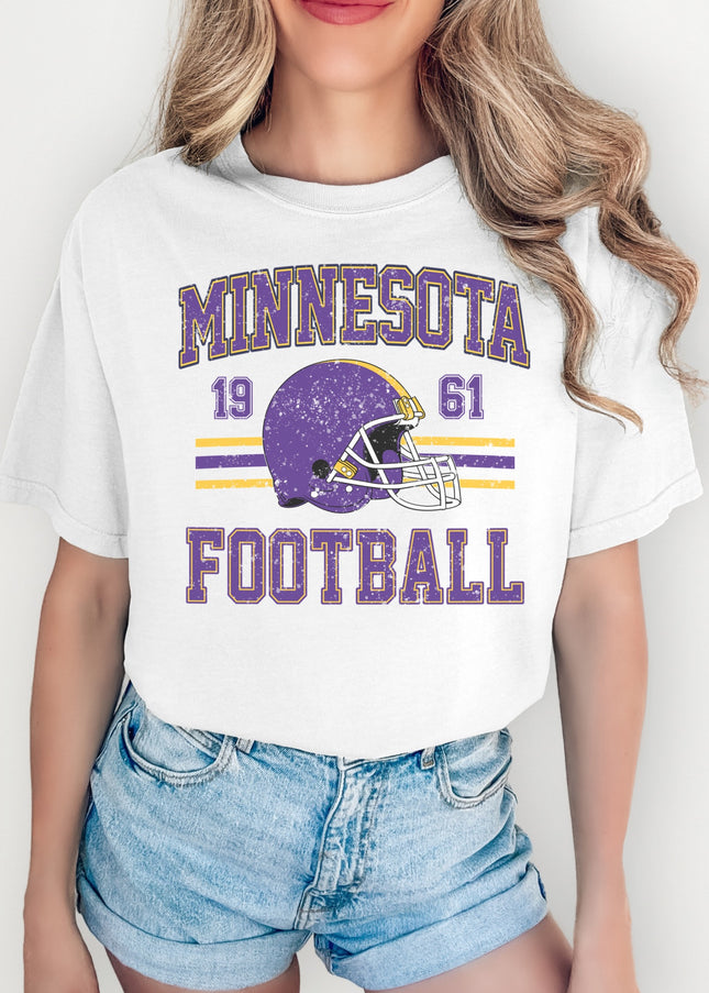 Vintage Minnesota Football T-Shirt, Casual Sportswear, Unisex Tees, Game Day Outfit, Gift for Football Fans