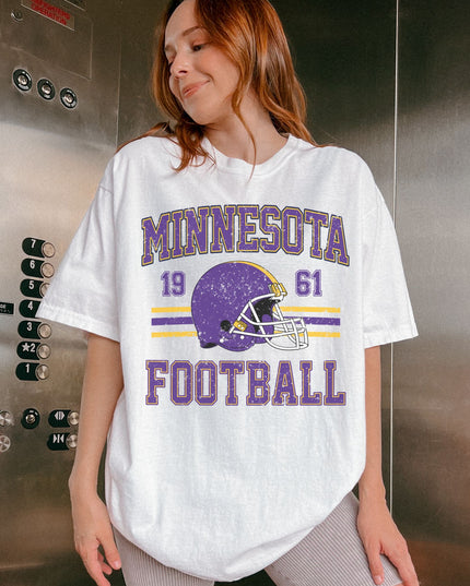 Vintage Minnesota Football T-Shirt, Casual Sportswear, Unisex Tees, Game Day Outfit, Gift for Football Fans