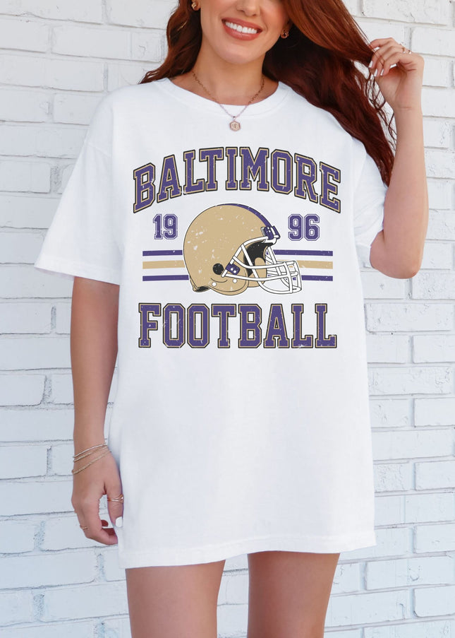 Baltimore Football T-Shirt | Retro Vintage Sports Tee | Game Day Shirt