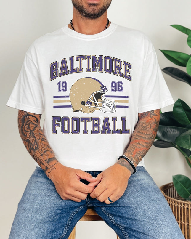 Baltimore Football T-Shirt | Retro Vintage Sports Tee | Game Day Shirt