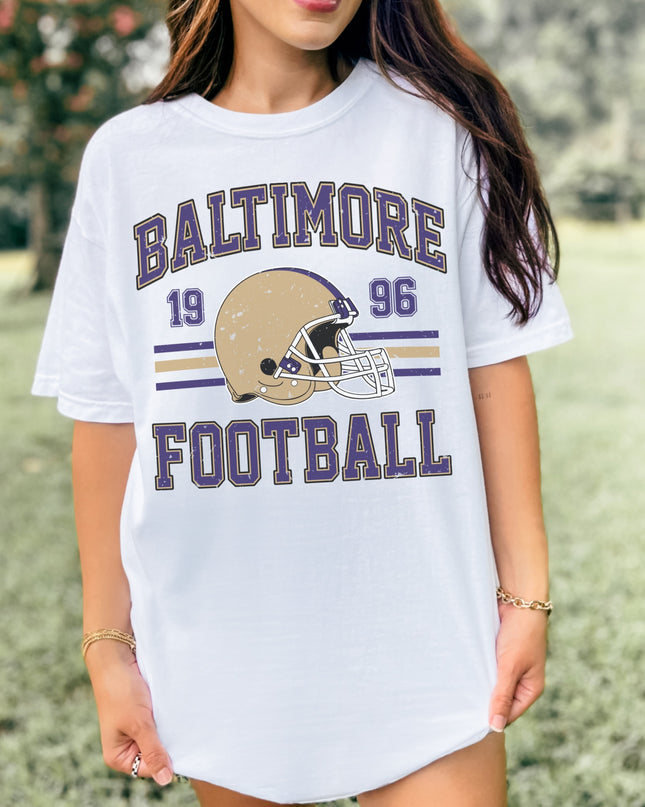 Baltimore Football T-Shirt | Retro Vintage Sports Tee | Game Day Shirt
