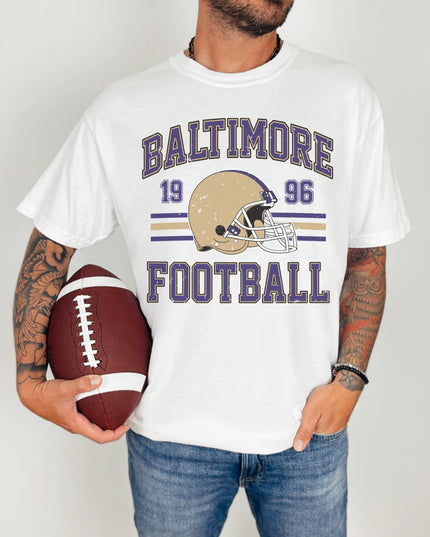 Baltimore Football T-Shirt | Retro Vintage Sports Tee | Game Day Shirt