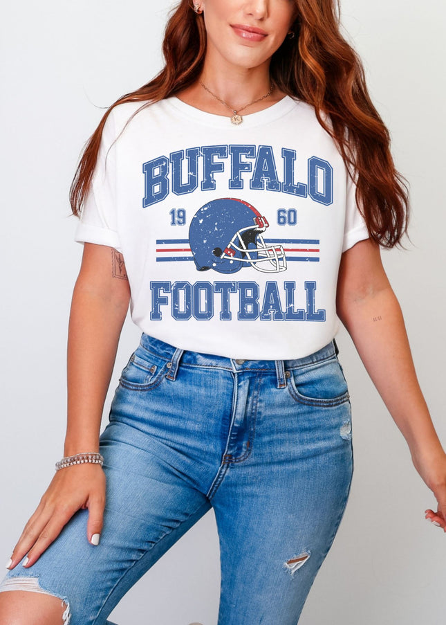 Buffalo Football T-Shirt | Retro Vintage Sports Tee | Game Day Shirt