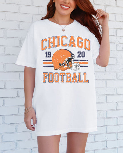 Chicago Football T-Shirt | Retro Vintage Sports Tee | Game Day Shirt
