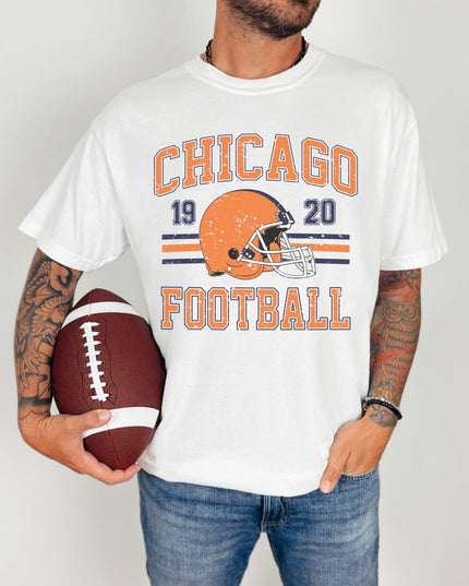 Chicago Football T-Shirt | Retro Vintage Sports Tee | Game Day Shirt