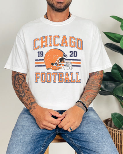 Chicago Football T-Shirt | Retro Vintage Sports Tee | Game Day Shirt