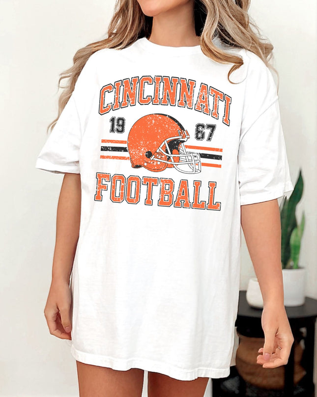 Cincinnati Football T-Shirt | Retro Vintage Sports Tee | Game Day Shirt