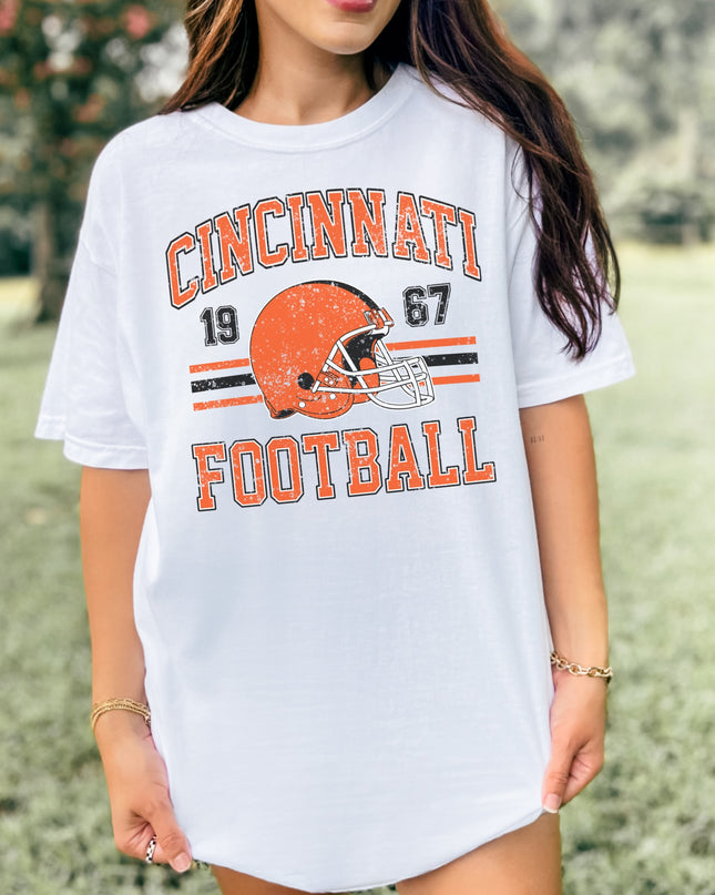 Cincinnati Football T-Shirt | Retro Vintage Sports Tee | Game Day Shirt
