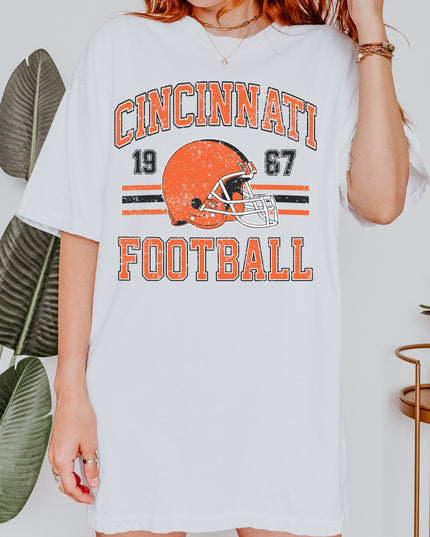 Cincinnati Football T-Shirt | Retro Vintage Sports Tee | Game Day Shirt