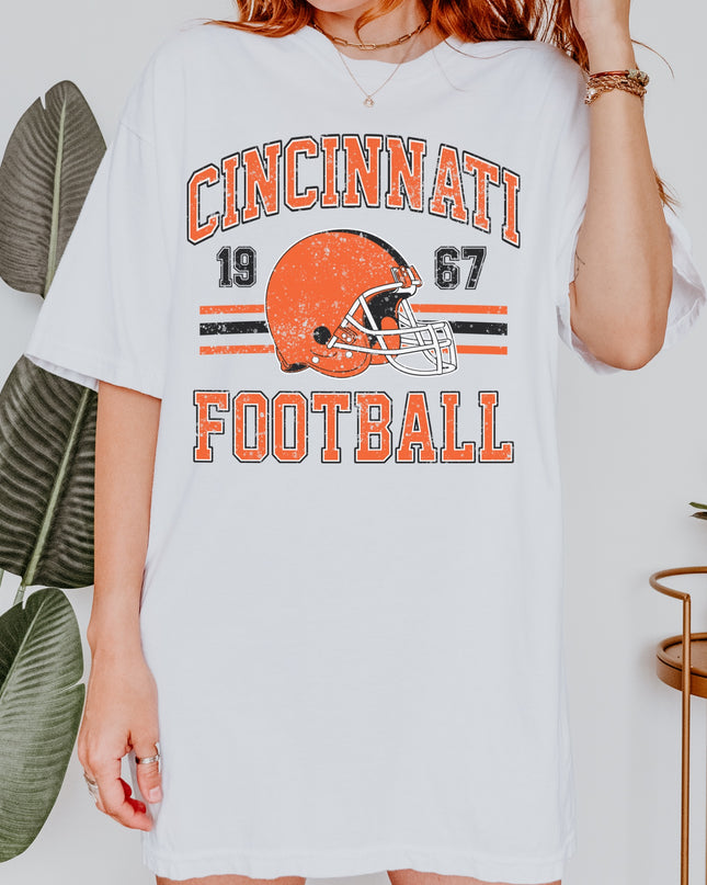 Cincinnati Football T-Shirt | Retro Vintage Sports Tee | Game Day Shirt