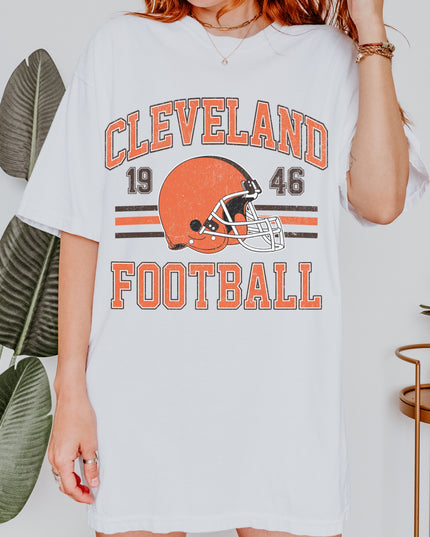 Cleveland Football T-Shirt | Retro Vintage Sports Tee | Game Day Shirt