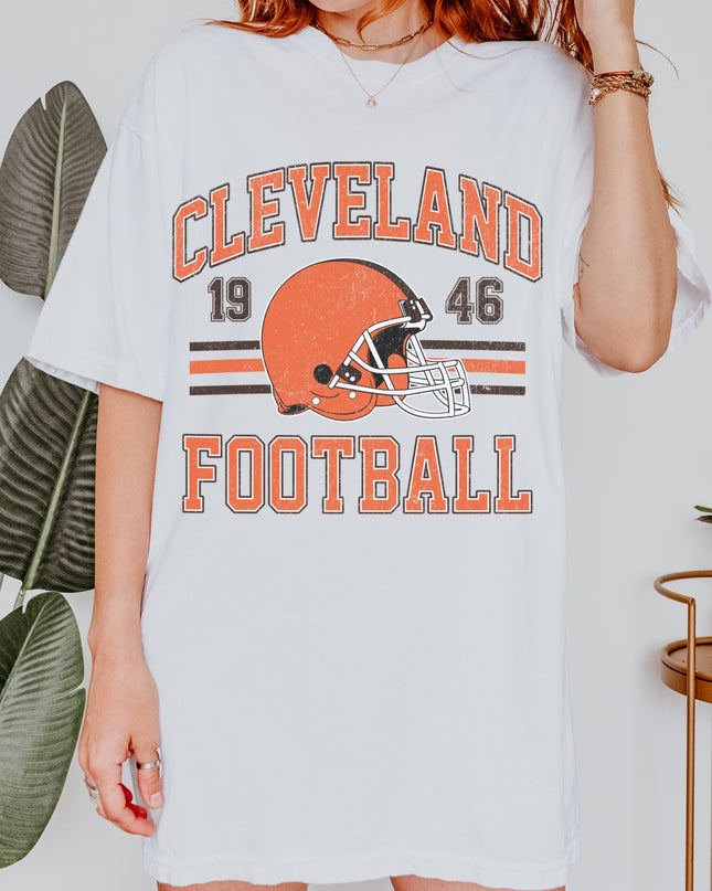 Cleveland Football T-Shirt | Retro Vintage Sports Tee | Game Day Shirt