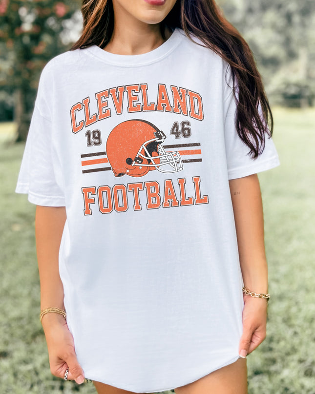 Cleveland Football T-Shirt | Retro Vintage Sports Tee | Game Day Shirt
