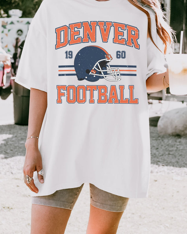 Denver Football T-Shirt | Retro Vintage Sports Tee | Game Day Shirt