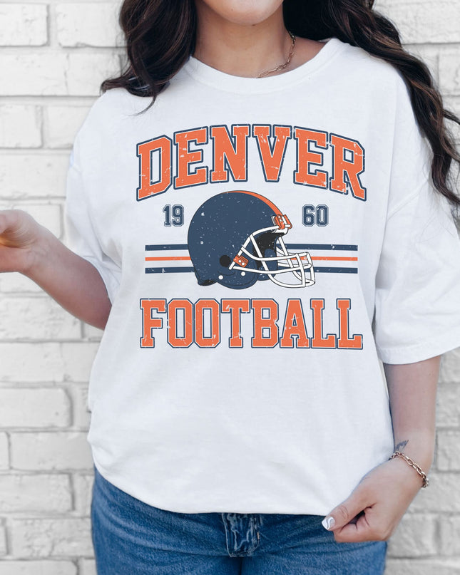 Denver Football T-Shirt | Retro Vintage Sports Tee | Game Day Shirt