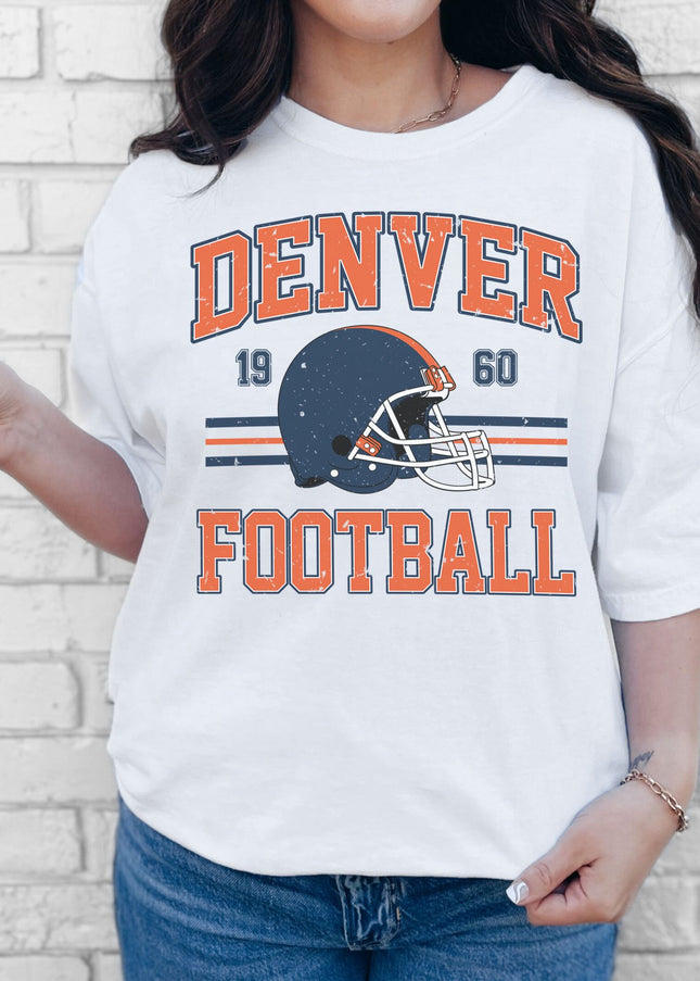 Denver Football T-Shirt | Retro Vintage Sports Tee | Game Day Shirt