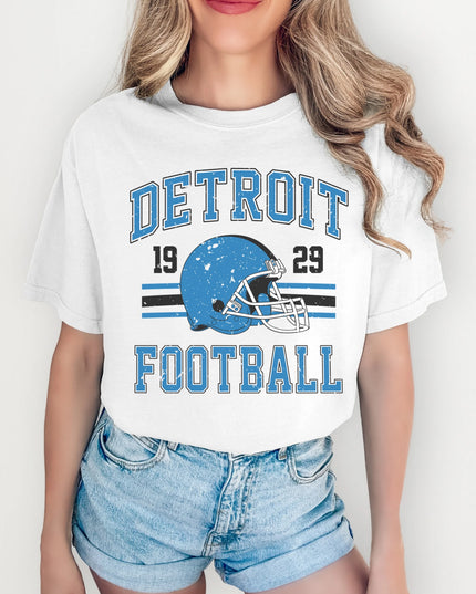 Detroit Football T-Shirt | Retro Vintage Sports Tee | Game Day Shirt