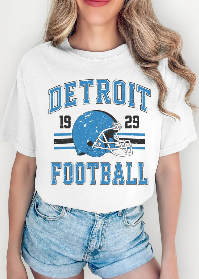 Detroit Football T-Shirt | Retro Vintage Sports Tee | Game Day Shirt