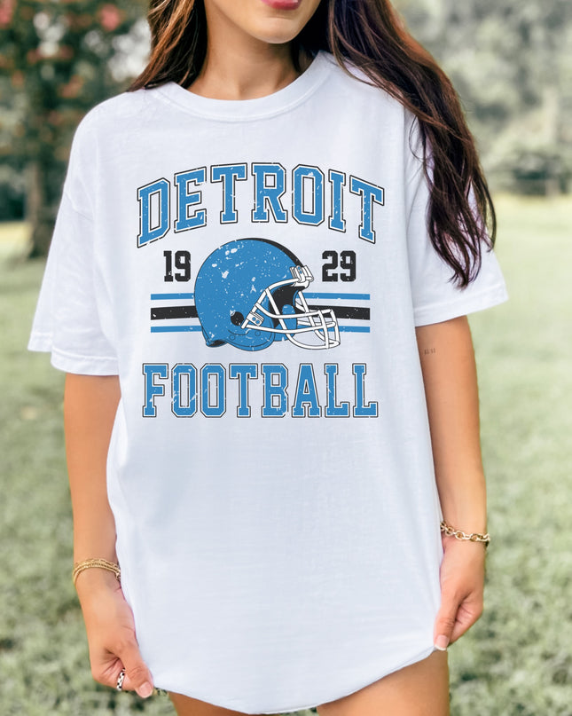 Detroit Football T-Shirt | Retro Vintage Sports Tee | Game Day Shirt