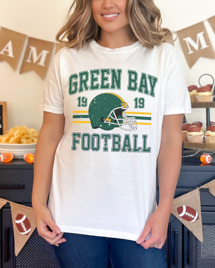 Green Bay Football T-Shirt | Retro Vintage Sports Tee | Game Day Shirt