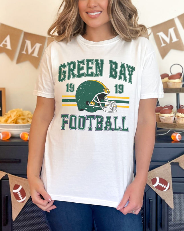 Green Bay Football T-Shirt | Retro Vintage Sports Tee | Game Day Shirt
