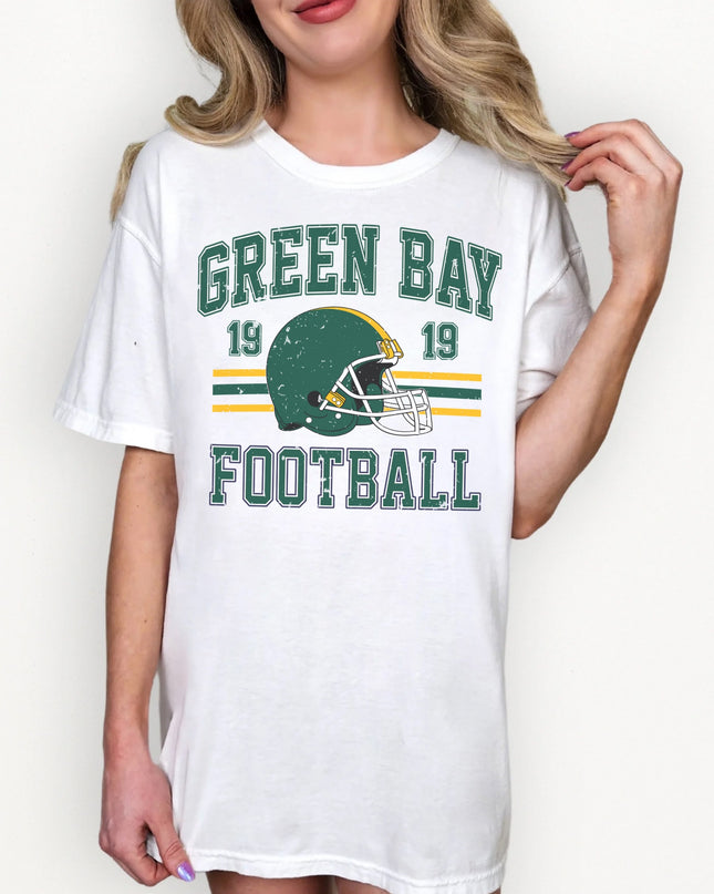 Green Bay Football T-Shirt | Retro Vintage Sports Tee | Game Day Shirt