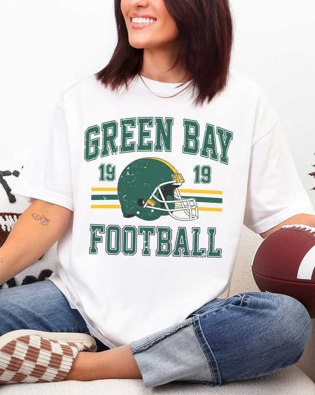Green Bay Football T-Shirt | Retro Vintage Sports Tee | Game Day Shirt