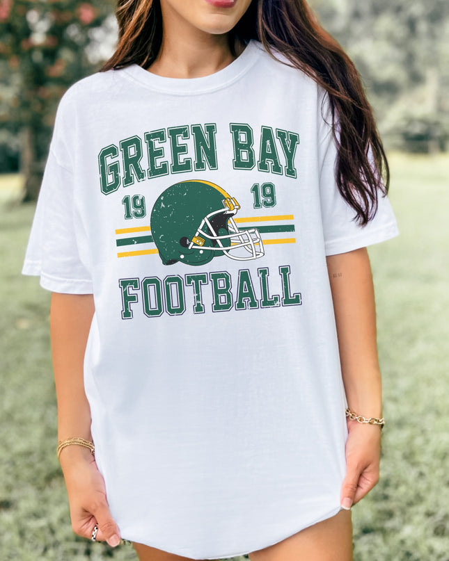 Green Bay Football T-Shirt | Retro Vintage Sports Tee | Game Day Shirt