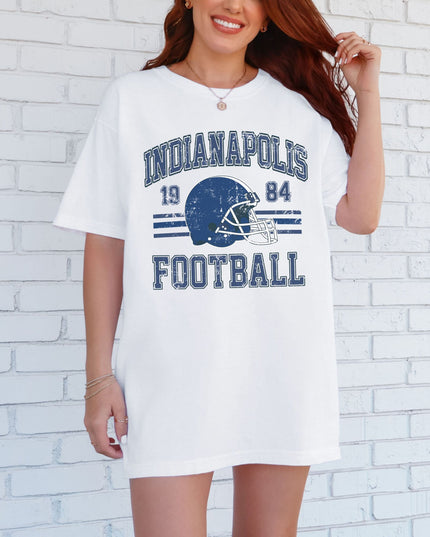 Indianapolis Football T-Shirt | Retro Vintage Sports Tee | Game Day Shirt