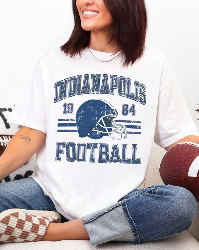 Indianapolis Football T-Shirt | Retro Vintage Sports Tee | Game Day Shirt