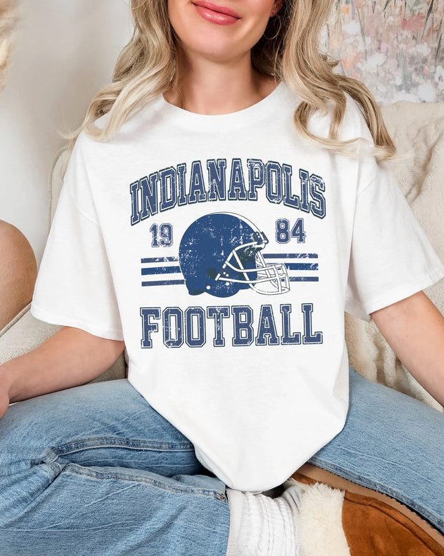 Indianapolis Football T-Shirt | Retro Vintage Sports Tee | Game Day Shirt