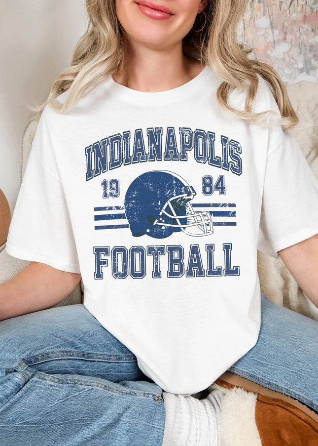 Indianapolis Football T-Shirt | Retro Vintage Sports Tee | Game Day Shirt