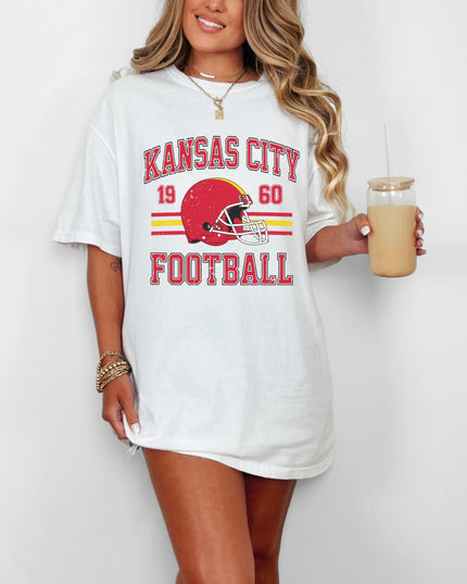 Kansas City Football T-Shirt | Retro Vintage Sports Tee | Game Day Shirt