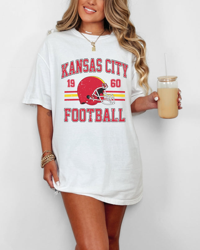 Kansas City Football T-Shirt | Retro Vintage Sports Tee | Game Day Shirt