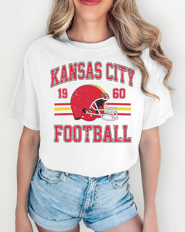 Kansas City Football T-Shirt | Retro Vintage Sports Tee | Game Day Shirt