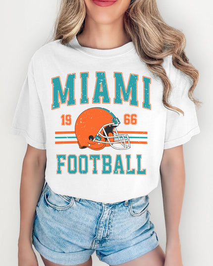 Miami Football T-Shirt | Retro Sports Tee | Vintage Game Day Shirt