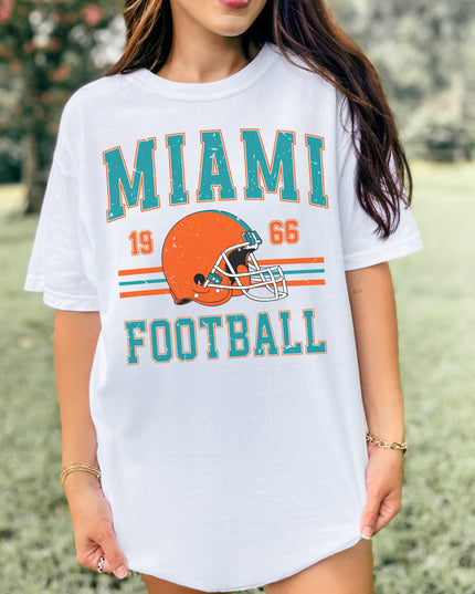 Miami Football T-Shirt | Retro Sports Tee | Vintage Game Day Shirt