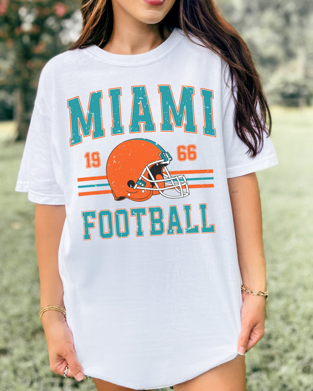 Miami Football T-Shirt | Retro Sports Tee | Vintage Game Day Shirt